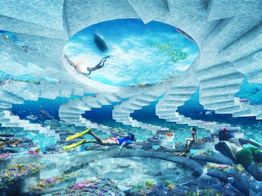 The Reefline - project conceived by BlueLab Preservation Society and Coral Morphologic and will be developed in collaboration with the City of Miami Beach and researchers from University of Miami. The project was designed by Partner Shohei Shigematsu with Associate Christy Cheng and OMA New York...