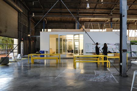 Studio-MLA's space in Los Angeles. Photo by Amanda Ortland © Archinect, from the previously published Studio Visits: Studio-MLA