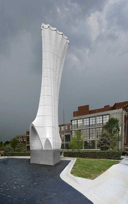 Periscope: Foam Tower, Atlanta, GA; Matter Design with Supermanoeuvre (Photo: Brandon Clifford)