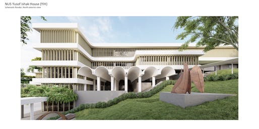NUS Yusof Ishak House by the National University of Singapore (NUS). Image: Holcim Foundation