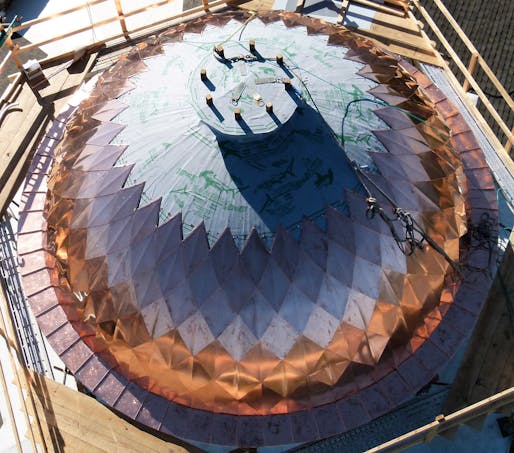3-D Copper Dome by CopperWorks Corps. Image: Jenn Delle of Ornametals
