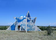 The Broken Sky Pavilion,a merging of photography and architecture.
