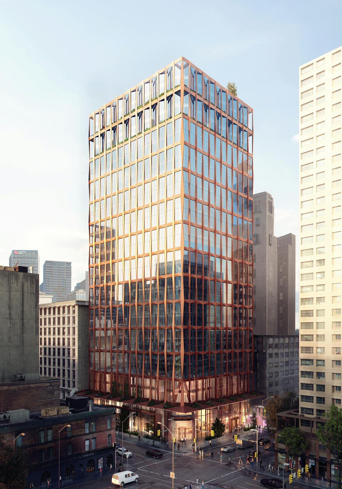 KPF's to replace parking structure with gridded, metal-clad office tower in Vancouver