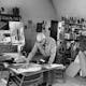 Le Corbusier dans son atelier 24 rue Nungesser et Coli à Paris. Credit: ©FLC/ARS, 2014