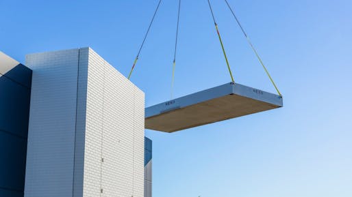 Nexii’s panels are prefabricated before being rapidly assembled on-site. Image: Nexii/Twitter