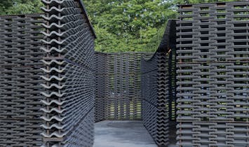 2018 Serpentine Pavilion, designed by Mexican architect Frida Escobedo, is unveiled ahead of Friday's opening