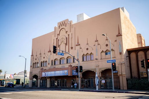The historic Lincoln Theatre in Los Angeles, California is one of 40 sites receiving an African American Cultural Heritage Action Fund grant this year. Photo: Jennifer Tarango, image courtesy National Trust for Historic Preservation.
