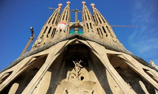Work continues on Antoni Gaudí's Sagrada Família (Basilica and Expiatory Church of the Holy Family). Photograph: David Ramos/Getty Images