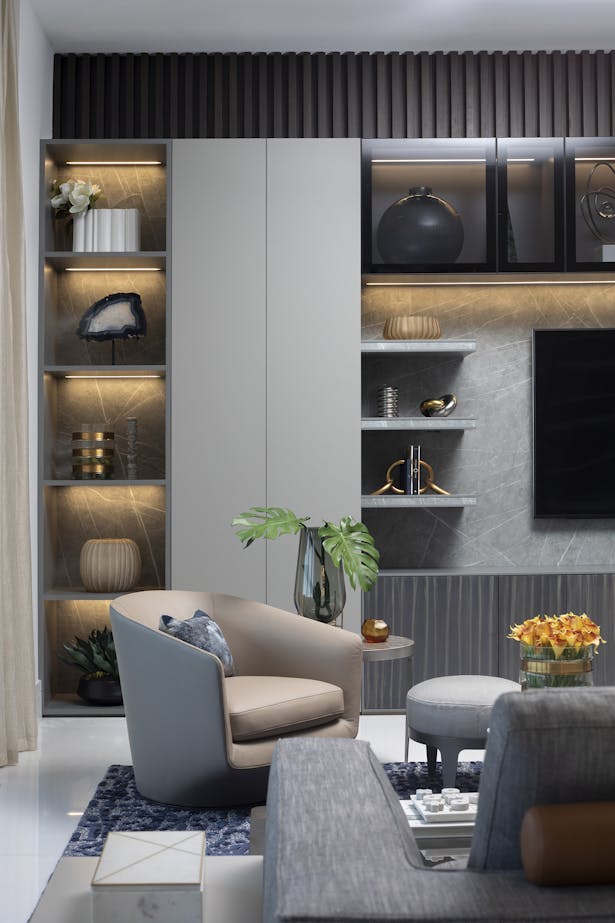 Living Room Design by DKOR Interiors