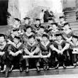  Group graduation photo of Chinese students at Penn (Tong Jun, second on the left in the back row). From the exhibition brochure. Photo courtesy Ming Tong.