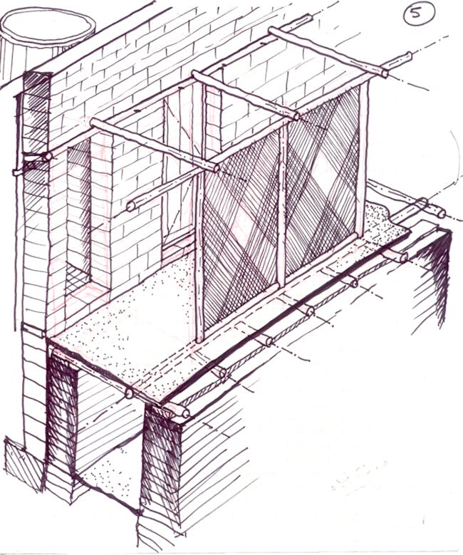 Dakhleh Excavation House in Dakhleh, Egypt by Utopus Studio (drawing)