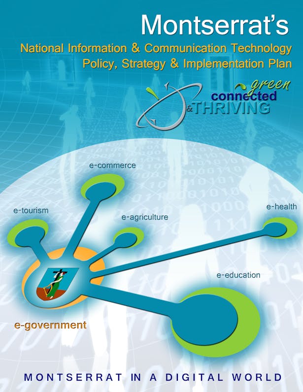 Book Cover of the National ICT Plan of Montserrat