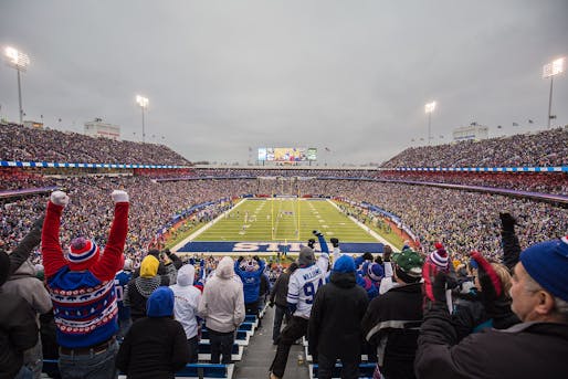 Highmark Stadium, the home of the NFL's Buffalo Bills. Image: Dan Schoedel, Idibri / Wikimedia Commons