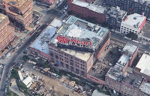 Aerial view of the 20 Bruckner Boulevard site. Image courtesy of Google Maps.
