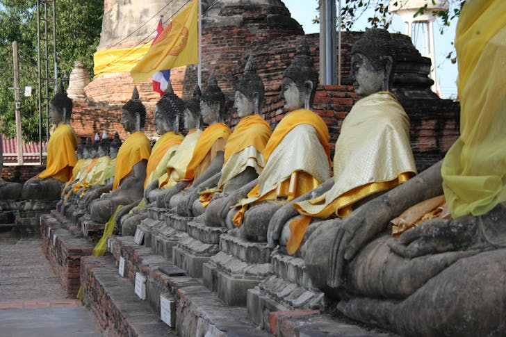 Wat Yai Chai Mongkol in Thailand. Image courtesy of Pomeroy Studios.
