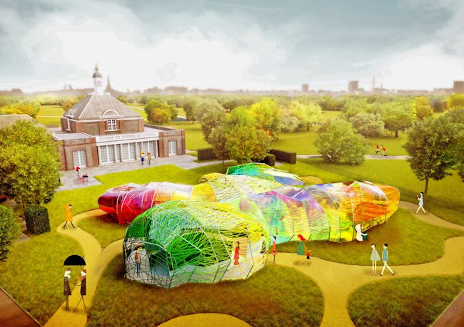 A rendering of the SelgasCano designs for the 2015 Serpentine Pavilion. Credit: SelgasCanos / the Serpentine Galleries