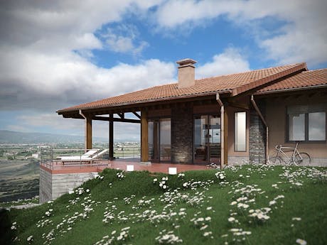 'Traditional' Villa in Northern Spain. Revit. Under construction 