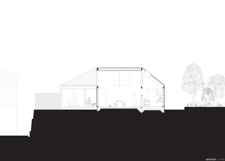 Section (Image: Kazuya Saito Architects)