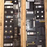Four thousand VHS video cassettes were used as wall insulation. Photo courtesy of Duncan Baker-Brown