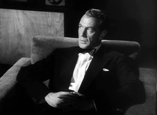Gary Cooper as Howard Roark in The Fountainhead, 1949. (Public Domain)
