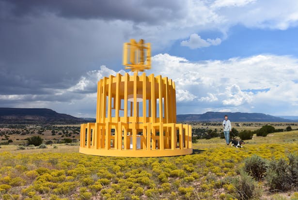 The Whirling Wind Turbine Pavilion that makes electricity from the wind for the local community