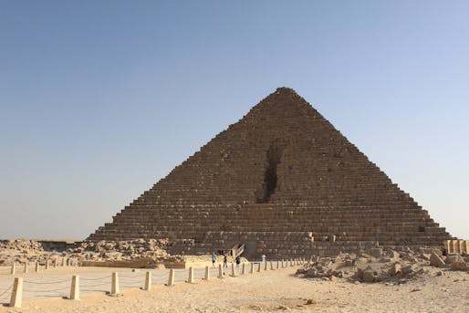 The Great Pyramid of Menkaure in Giza as it appeared in 2020. Image: Vincent Brown/<a href="https://www.flickr.com/photos/pyramidtexts/50035374516">Flickr</a> (CC BY 2.0 Deed)