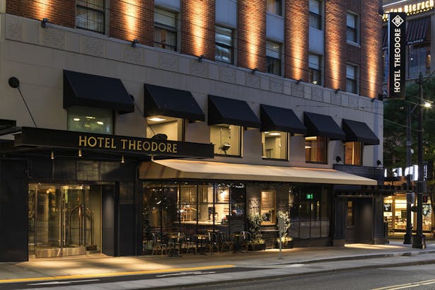 Hotel Theodore & Rider Restaurant (Image: William P. Wright)