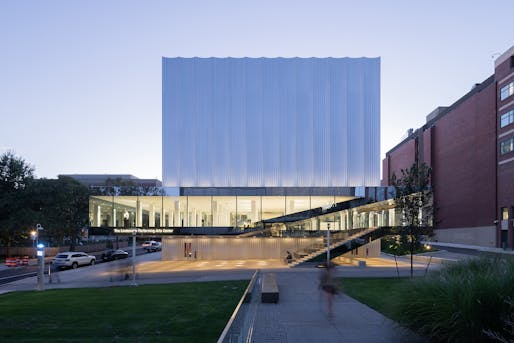 The new Lindemann Performing Arts Center at Brown University. Photo: Iwan Baan.
