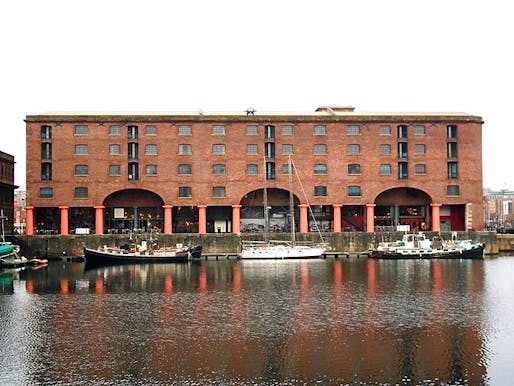 The view across Albert Dock to the rear of the Edward Pavilion, a Grade I listed former warehouse in the Albert Dock complex in Liverpool. Image courtesy Wikimedia Commons user Rodhullandemu.