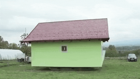 Bosnian man builds rotating house to give his wife diversified views