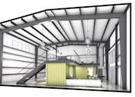 Warehouse Interior Container Office
