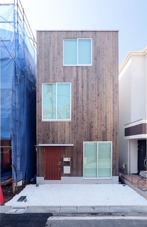 Vertical House, the latest prefab model by Japanese design brand Muji. Photo courtesy of Muji