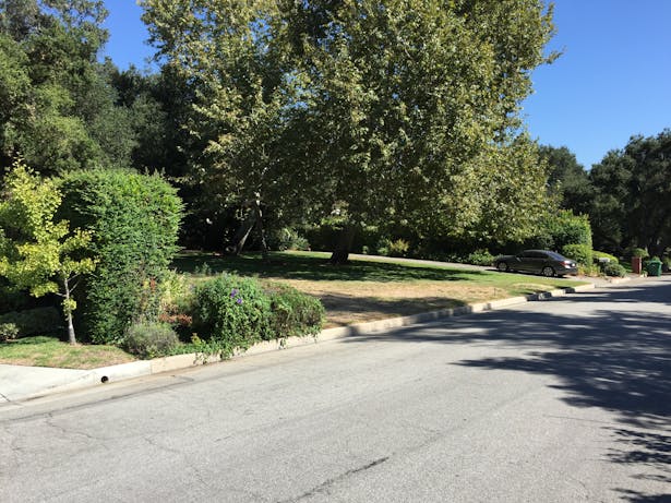 Front yard facing street before 9/2015.