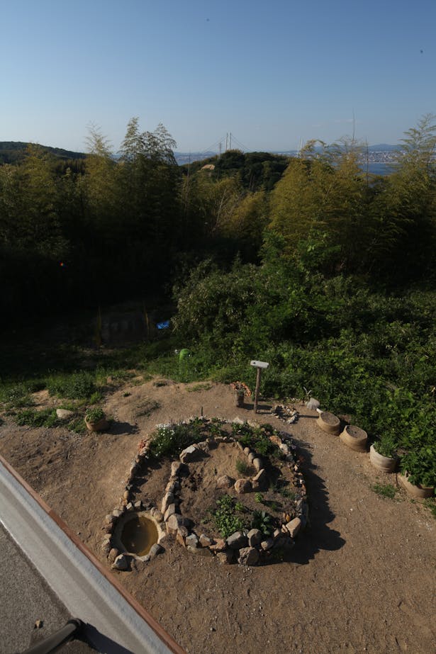 Adjacent Spiral Garden from Above