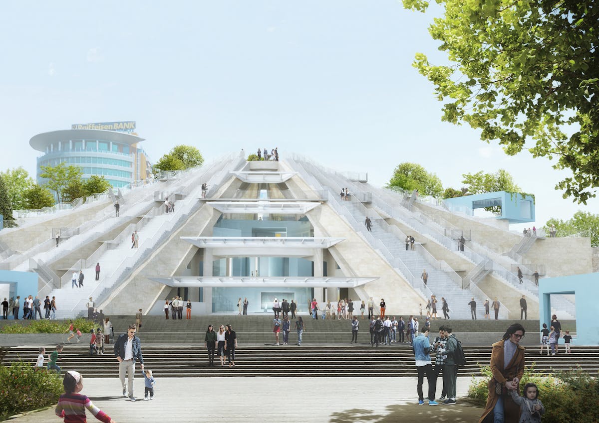 MVRDV transforms dated communist monument into dynamic cultural center