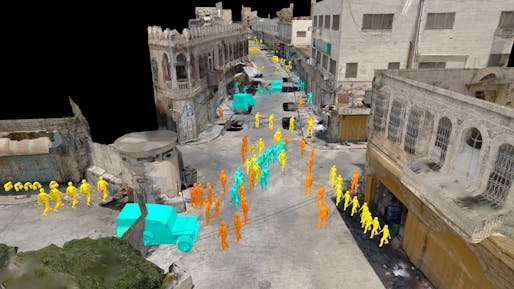  Virtual Witnesses: Assembling the Testimonial Space of Israeli Violence (2020). Image courtesy of Forensic Architecture.