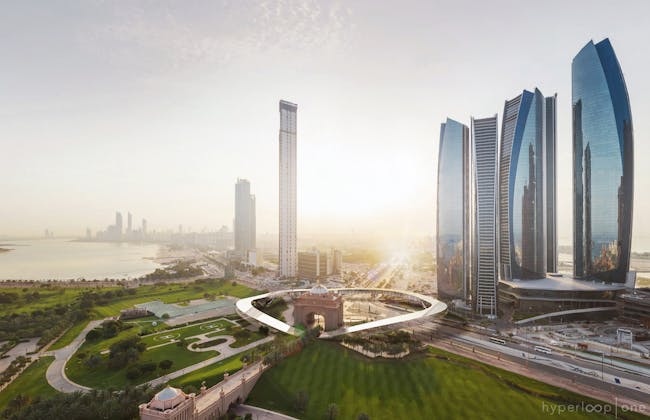 Station design for Hyperloop One's Dubai proposal, courtesy of Hyperloop One.