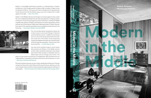 Modern in the Middle: Chicago Houses 1929-1975 publication front and back cover. Credit: The Monacelli Press