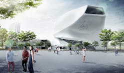 Taichung City Cultural Center Entry by Patrick Tighe Architecture