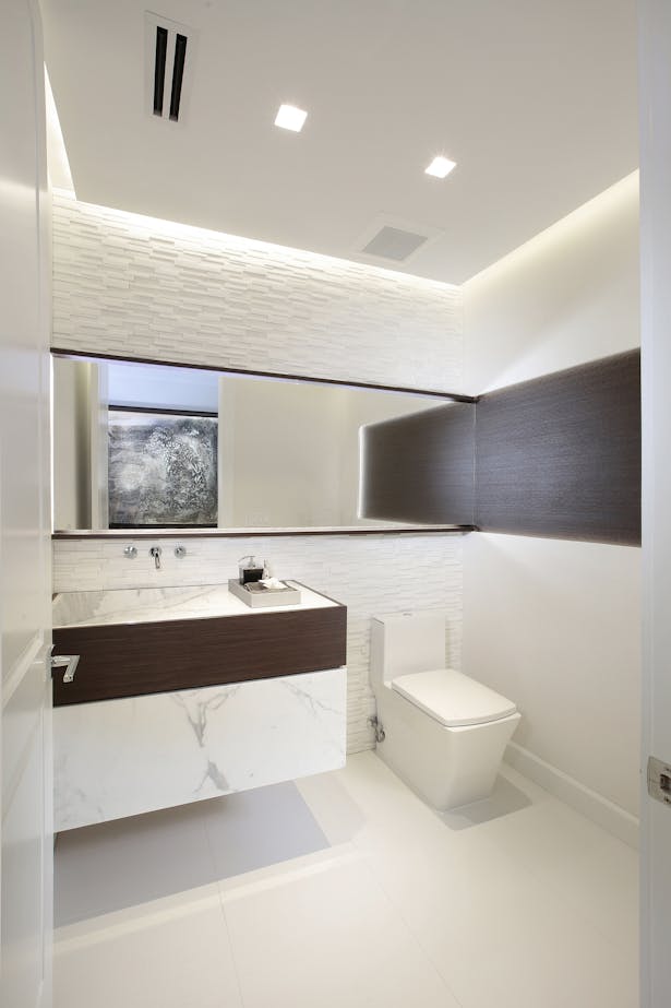 Powder Room - Residential Interior Design Project in Fort Lauderdale, Florida by DKOR Interiors
