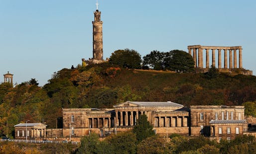 Calton Hill earned Edinburgh the nickname of The Athens of the North. Photograph: Murdo Macleod for the Guardian.