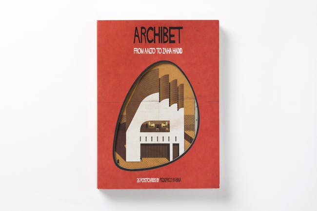 Make sending postcards cool again with Federico Babina's 'Archibet'. Image courtesy of Laurence King Publishing.