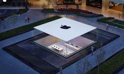 Istanbul's new ultra-minimal Apple Store showcases a seamess glass box protruding from the ground