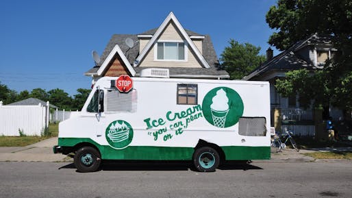 Campau/Davison/ Banglatown Mobile Engagement Station: Planning Ice Cream Truck, Photo by Interboro Partners for City of Detroit Planning & Development Department, 2018. © Interboro Partners.