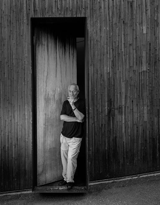 Peter Zumthor at his studio, Haldenstein, Switzerland, June 2001. Photo ©2017 Todd Eberle.