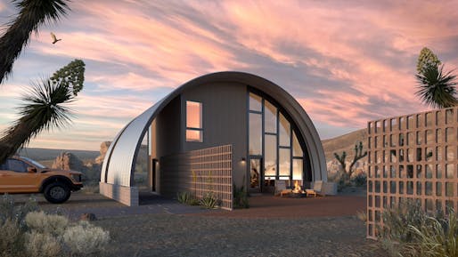 Steel Hut’s "Jackrabbit Loft" model exterior. All renderings by Skylab Architecture.