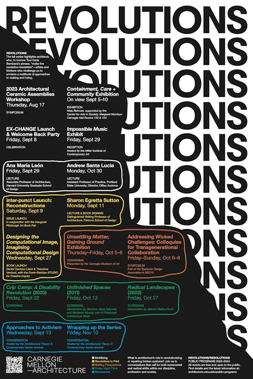 Lecture poster design by Juan Aranda, courtesy of Carnegie Mellon University