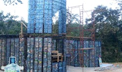 This man is building an entire village from recycled plastic bottles