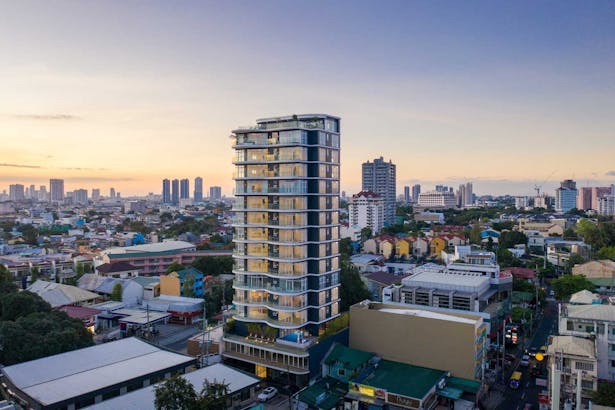 Sweeping balconies at the Twelve Luxury Flats creates an iconic and organic addition to the San Juan cityscape 