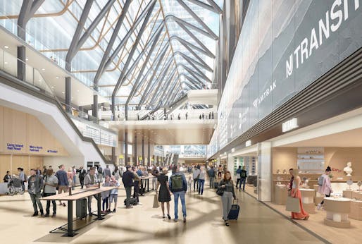 Concept renderings of a reimagined, future Penn Station. Images courtesy <a href="https://www.governor.ny.gov/programs/new-penn-station">Penn Station Master Plan study</a>/Governor Kathy Hochul's Office.